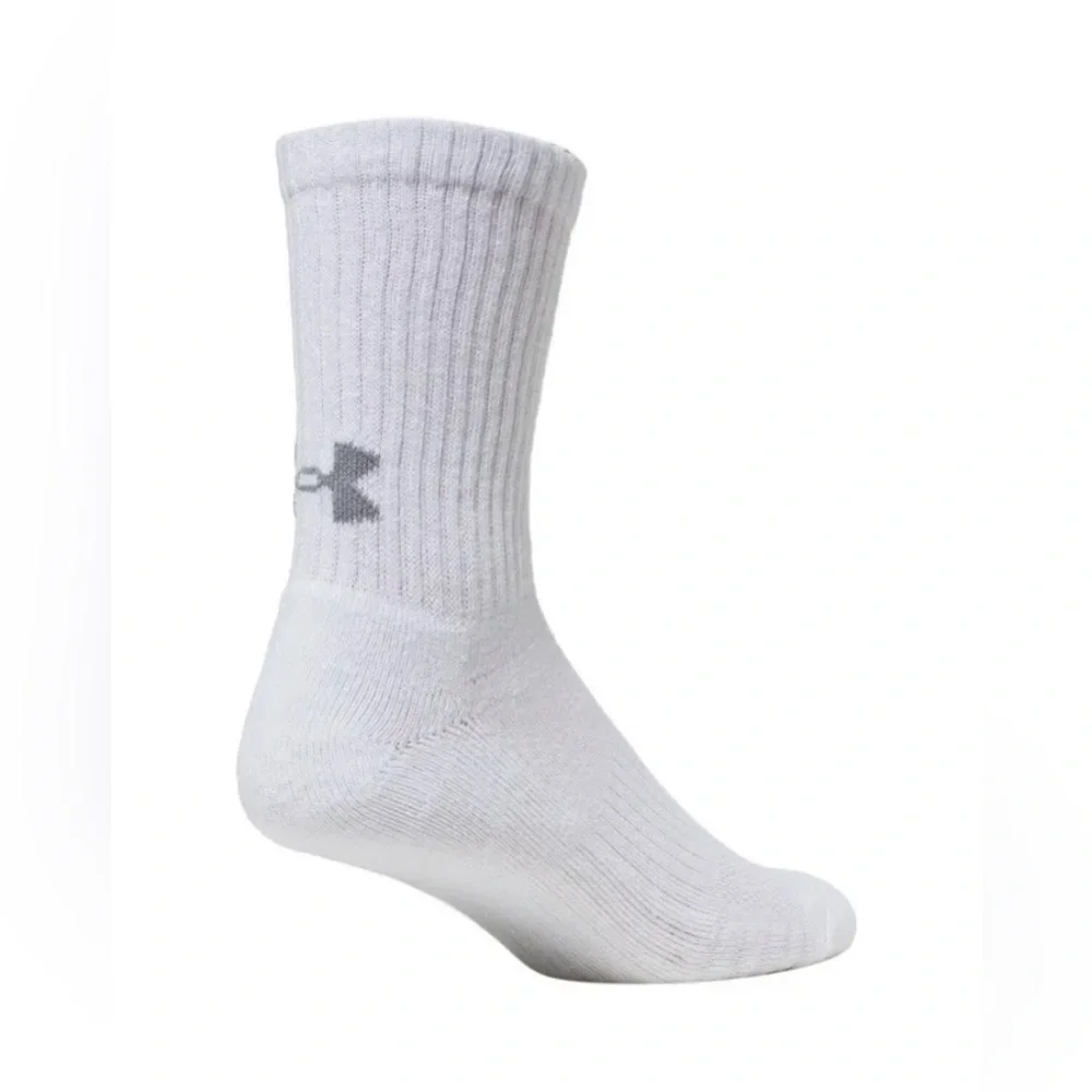 NEW 3 PAIRS Under Armour performance cushioned crew socks